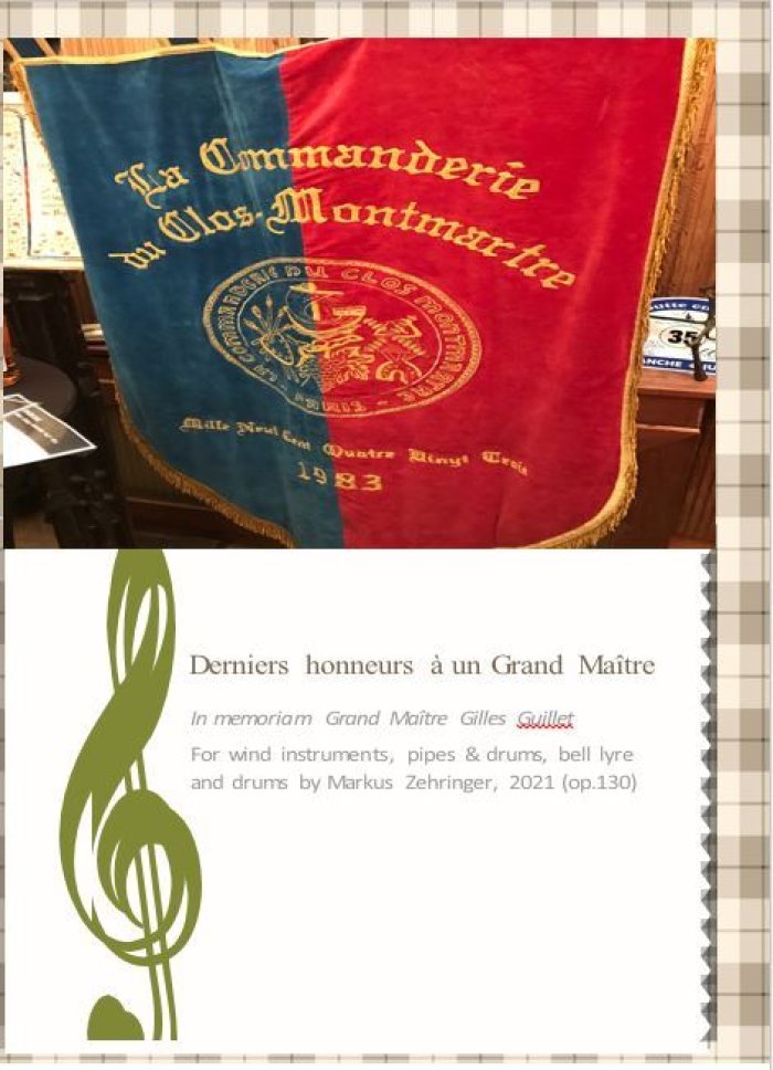 Derniers honneur a un grand maitre Titelseite